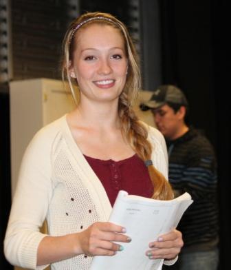 Kailey Boyd, freshman, will be the host of the 25th Annual Putnam County Spelling Bee. 