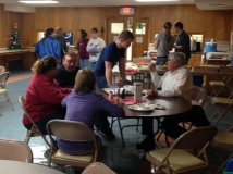 People enjoy food and fellowship at Sunday Soups at the First Presbyterian Church in Iola.