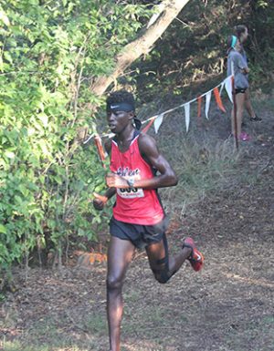 Lou has competed in many cross country meets for Allen.