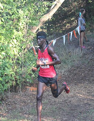 Lou has competed in many cross country meets for Allen.