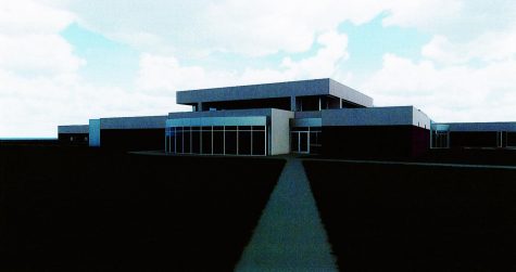 3D Blueprints show the completed exterior of the newly renovated Student Center.