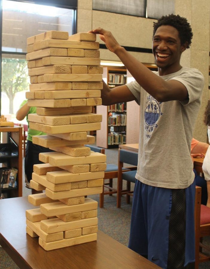 Students enjoyed a variety of classic board games at the Allen Librarys first Board Game Night on Sept. 20.