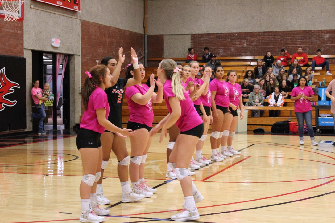 Photo Gallery: Pink Out Volleyball Game Big Success – The Allen Flame