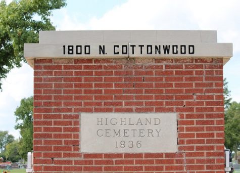 Highland Cemetery, across the road from the college, can be an uncomfortable setting for some.
