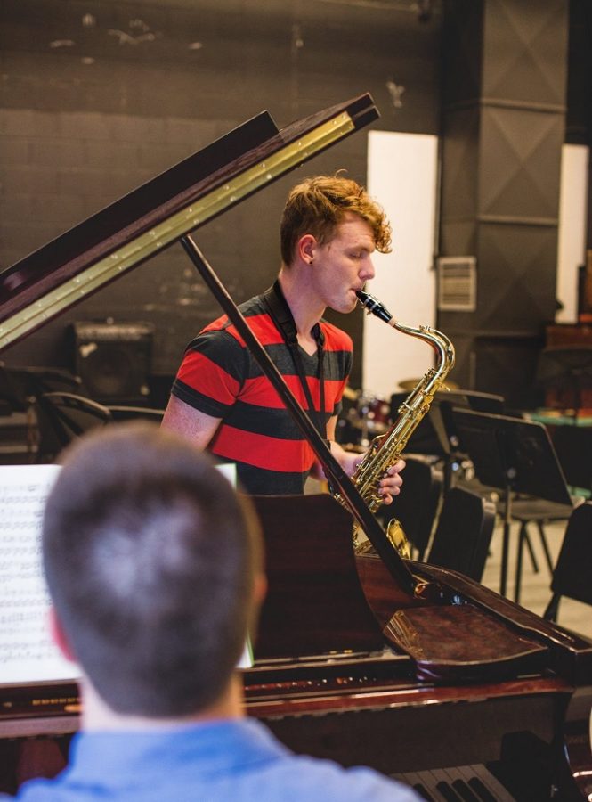 Allen Sophomore Virgil Wight competed against students from universities across the state and will represent the college at the Kansas Intercollegiate Band this weekend in Wichita.