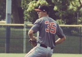 Jake Pease in his Allen pitching days.