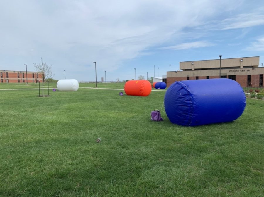 Students at the Iola campus got to enjoy one of the last events of the spring semester on the west lawn of the student activities center.