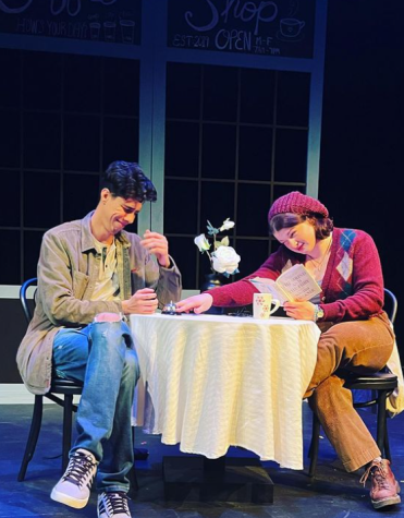 Student Molly Comfort and Tiago Cortes showcase their skills in comedy in Sure Thing directed by Maddie Hodgden